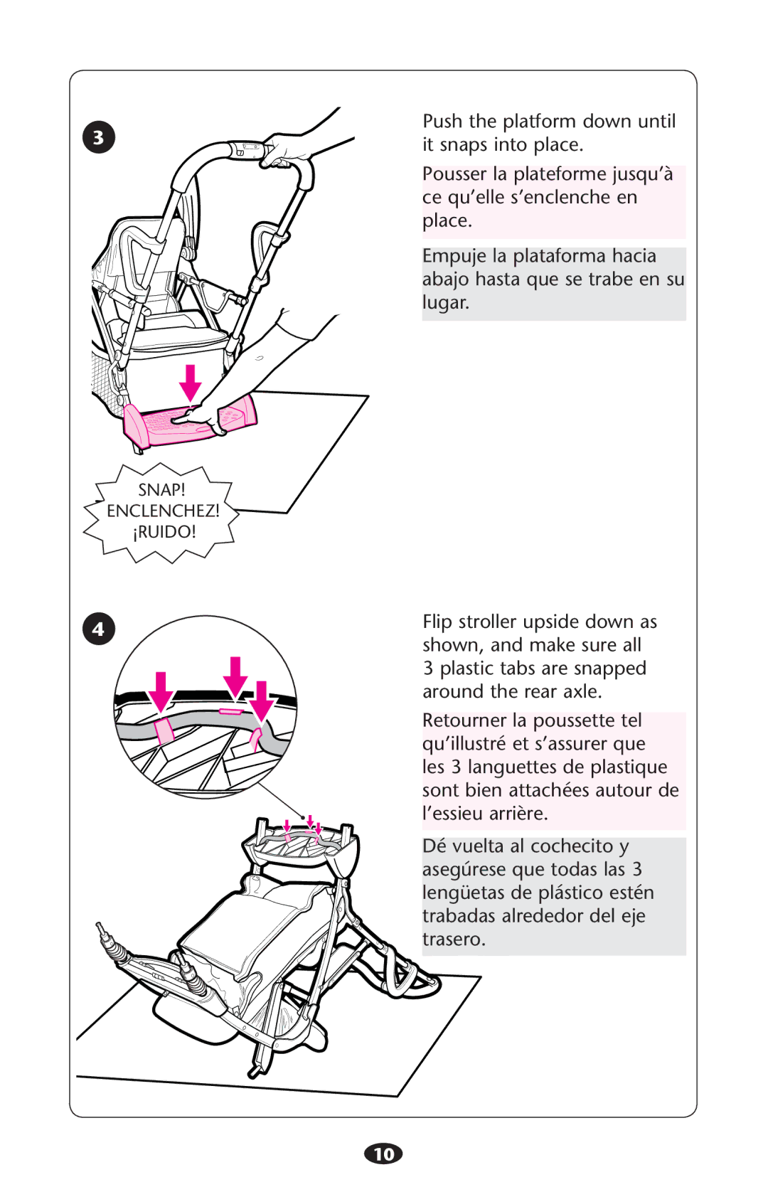 Graco PD194243C manual Snap Enclenchez ¡RUIDO 