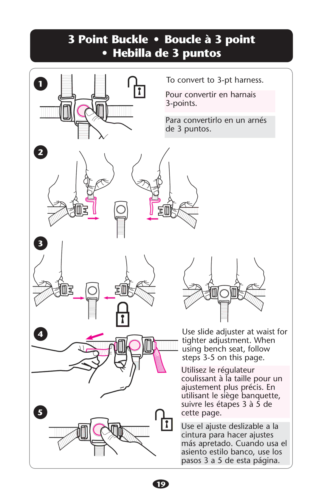 Graco PD194243C manual  0OINTIUCKLE ss Oucle ÌÌ Point ss Ebillaide  Puntos 