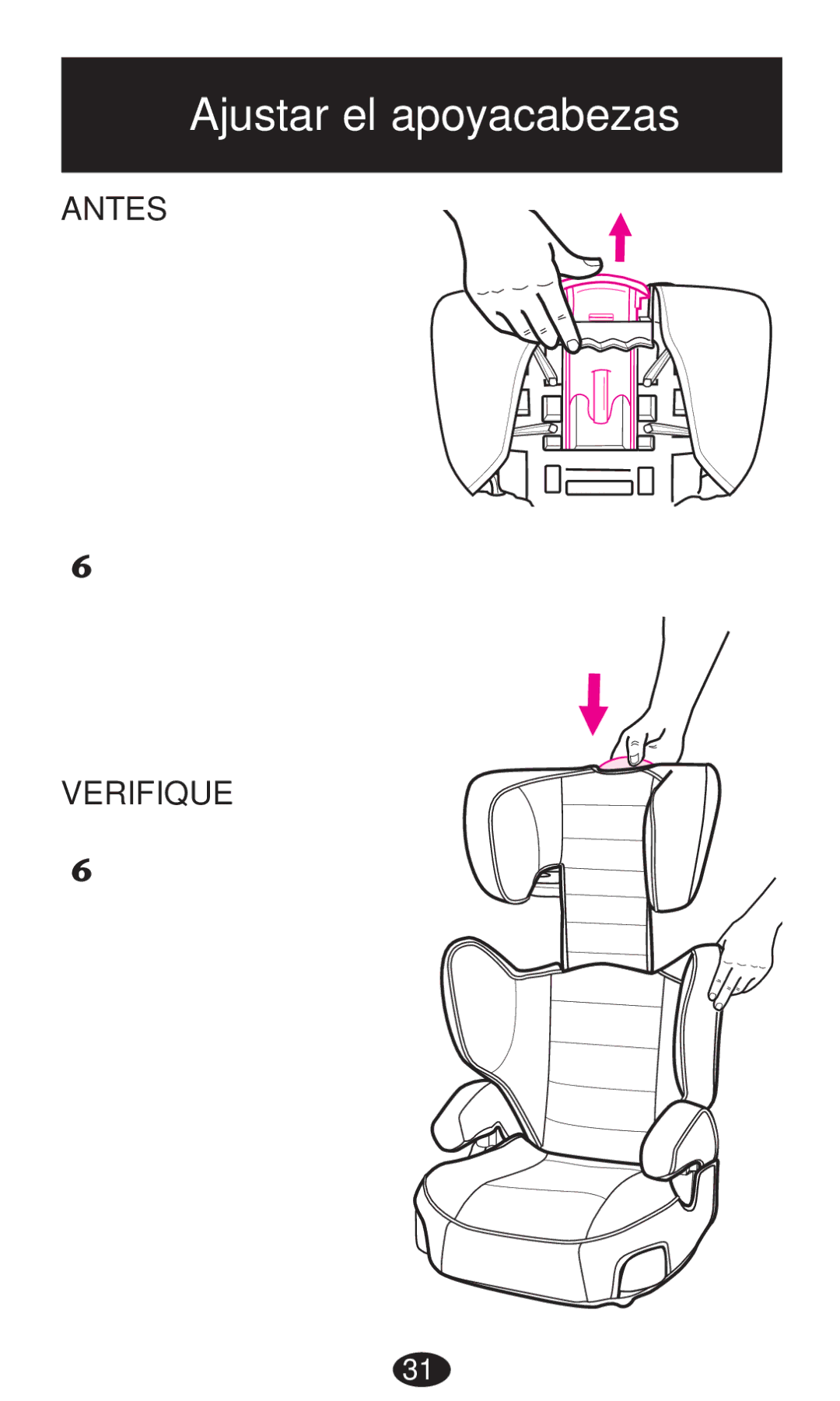 Graco PD194386A owner manual Ajustar el apoyacabezas 