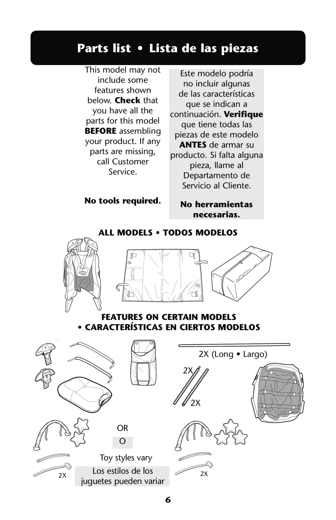 Graco PD196635A owner manual 0ARTSRLIST ss ,ISTASDE Lasapiezas, 4OY Styles Vary 