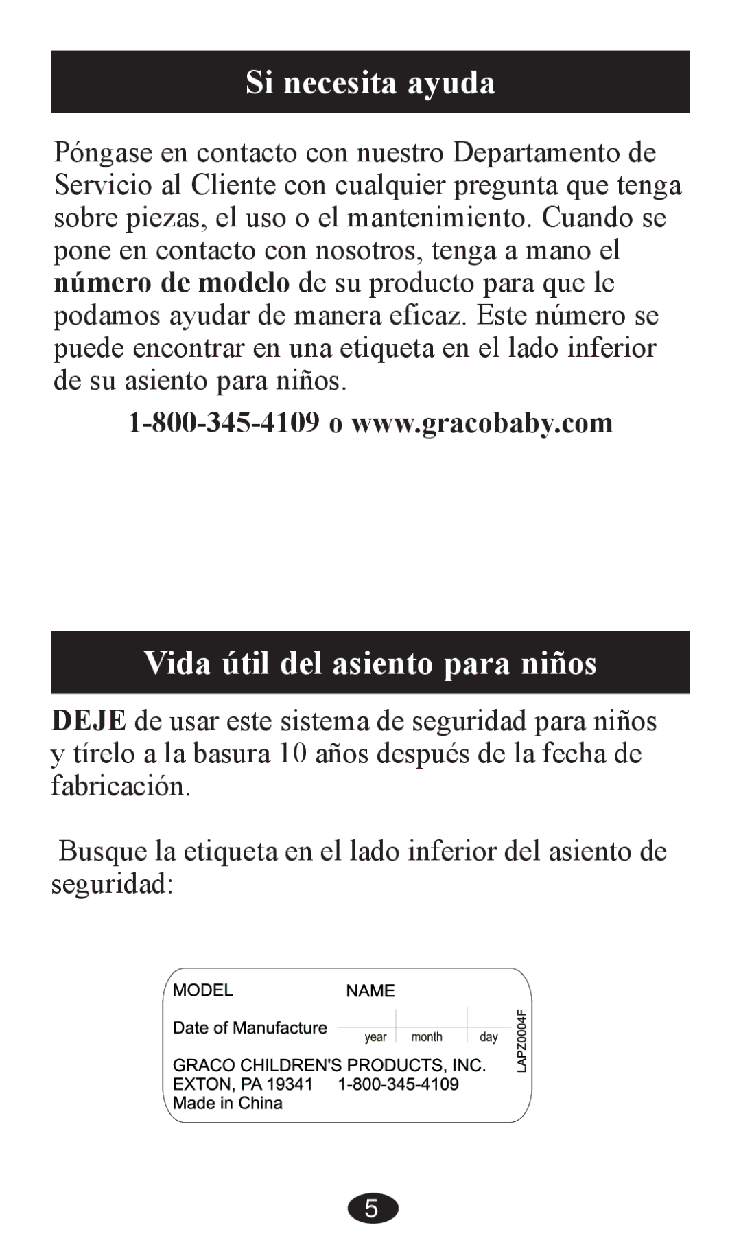 Graco PD202192A owner manual Si necesita ayuda 