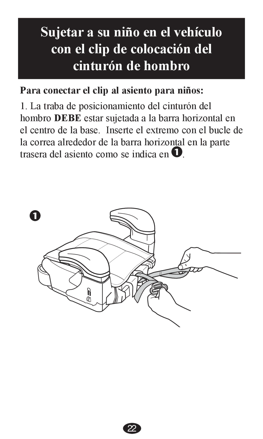 Graco PD202192A owner manual Para conectar el clip al asiento para niños 