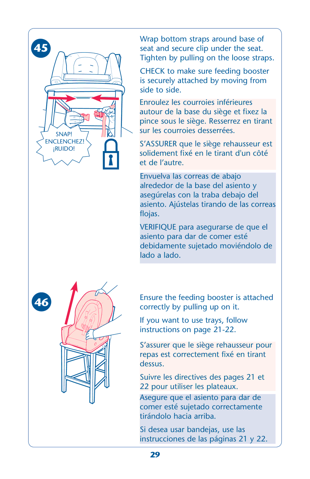 Graco PD202868A owner manual Snap Enclenchez ¡RUIDO 