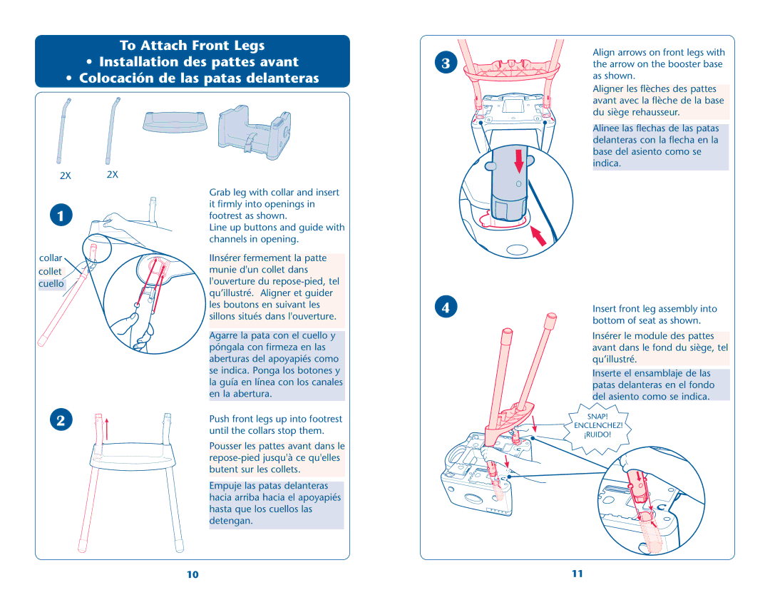 Graco PD202868A owner manual Snap Enclenchez ¡RUIDO 