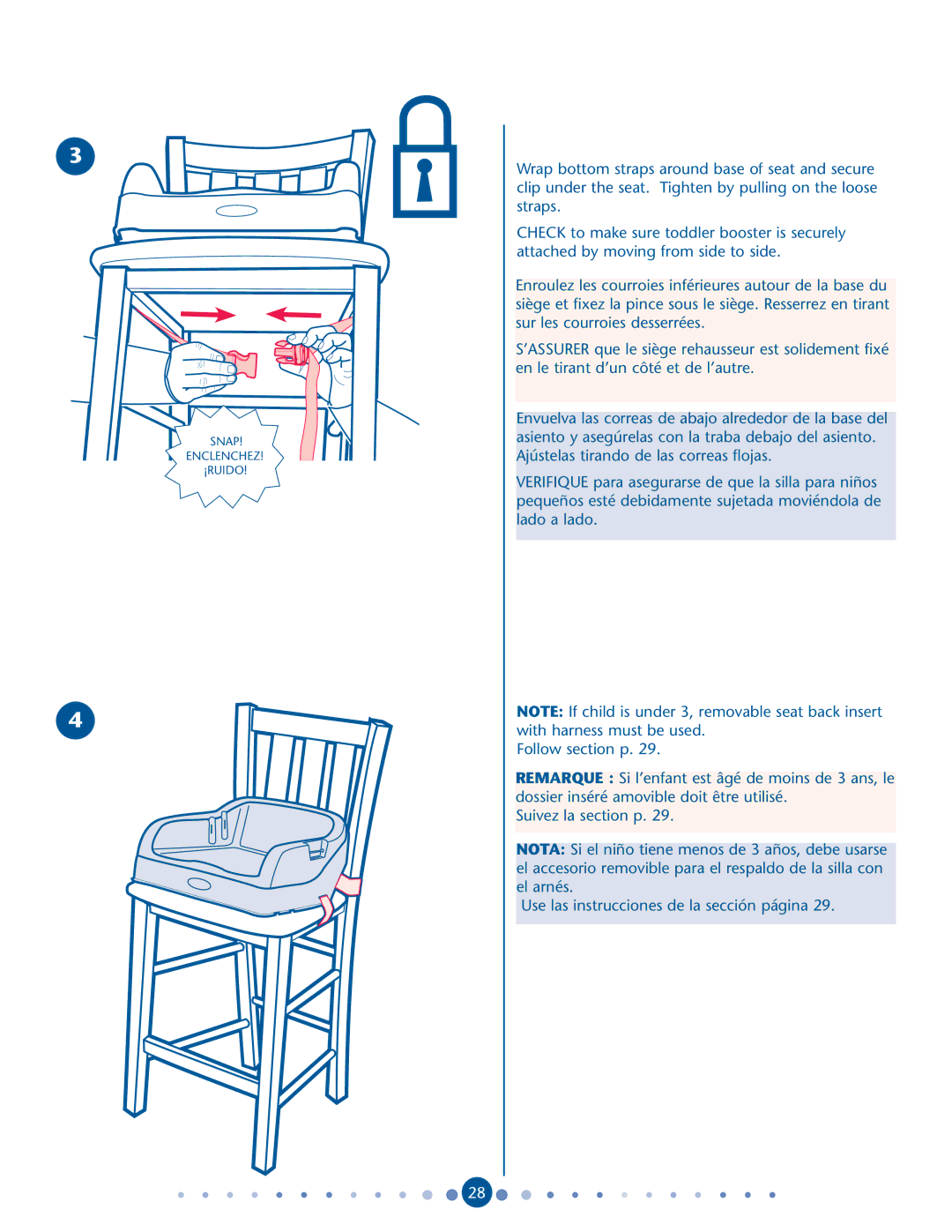 Graco PD202869C manual Snap Enclenchez ¡RUIDO 