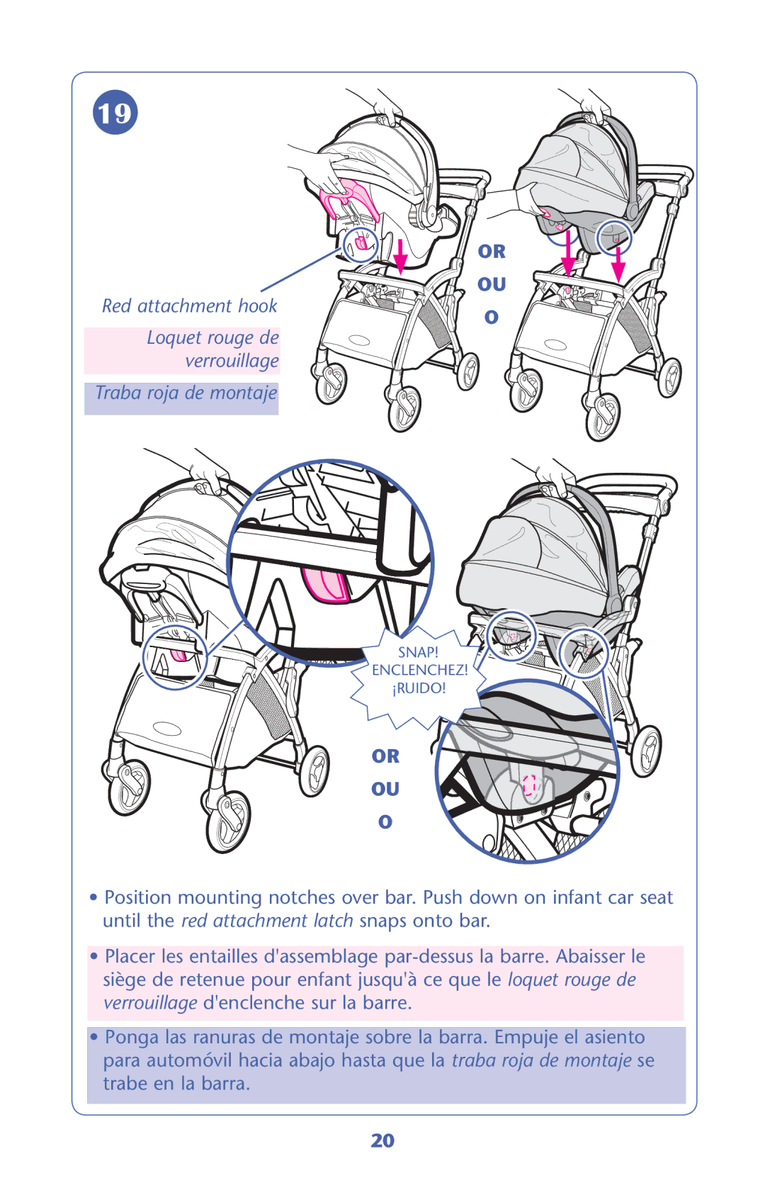 Graco PD203261B manual Snap 