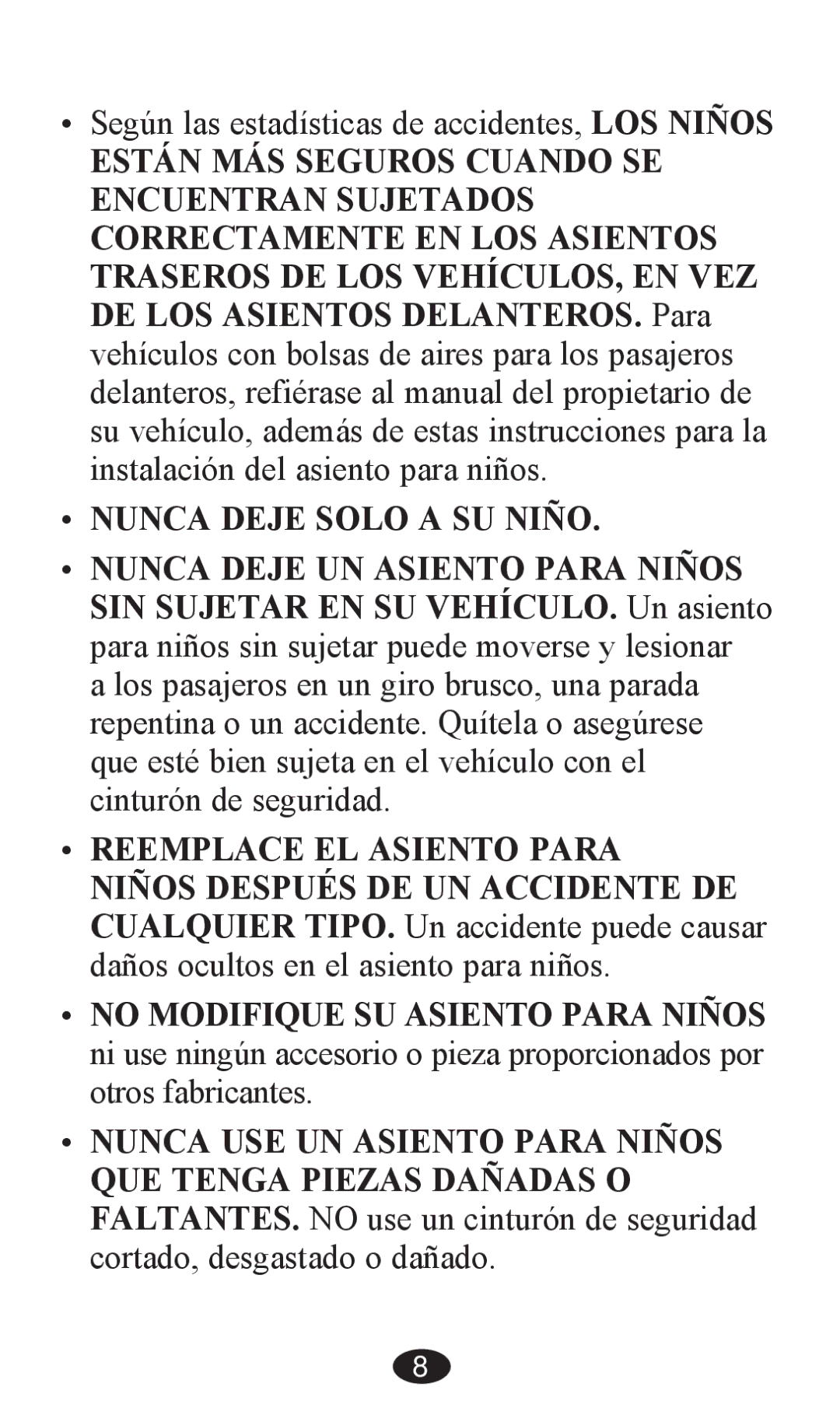 Graco PD203827A owner manual ‡ Nunca Deje Solo a SU Niño 