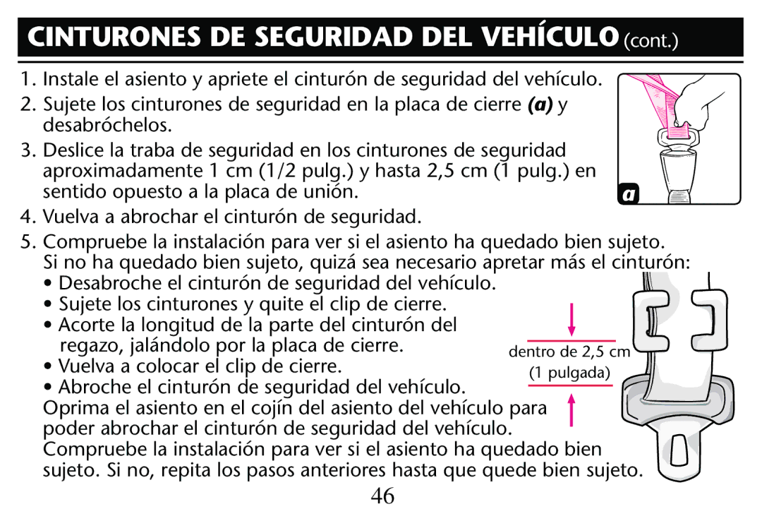 Graco PD205009A owner manual Hasta  CM PULG LEN 