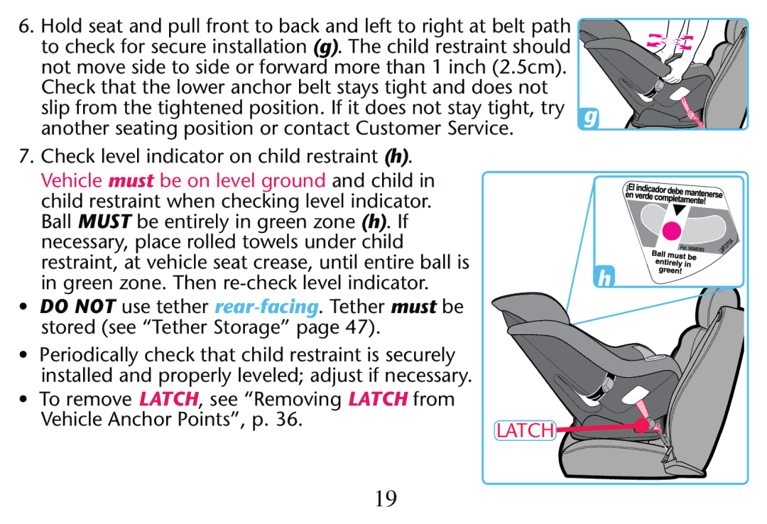 Graco PD205009A Anothertseating Position ORNCONTACTO#USTOMER 3ERVICE, Vehicle must Bebon Level Ground and child 