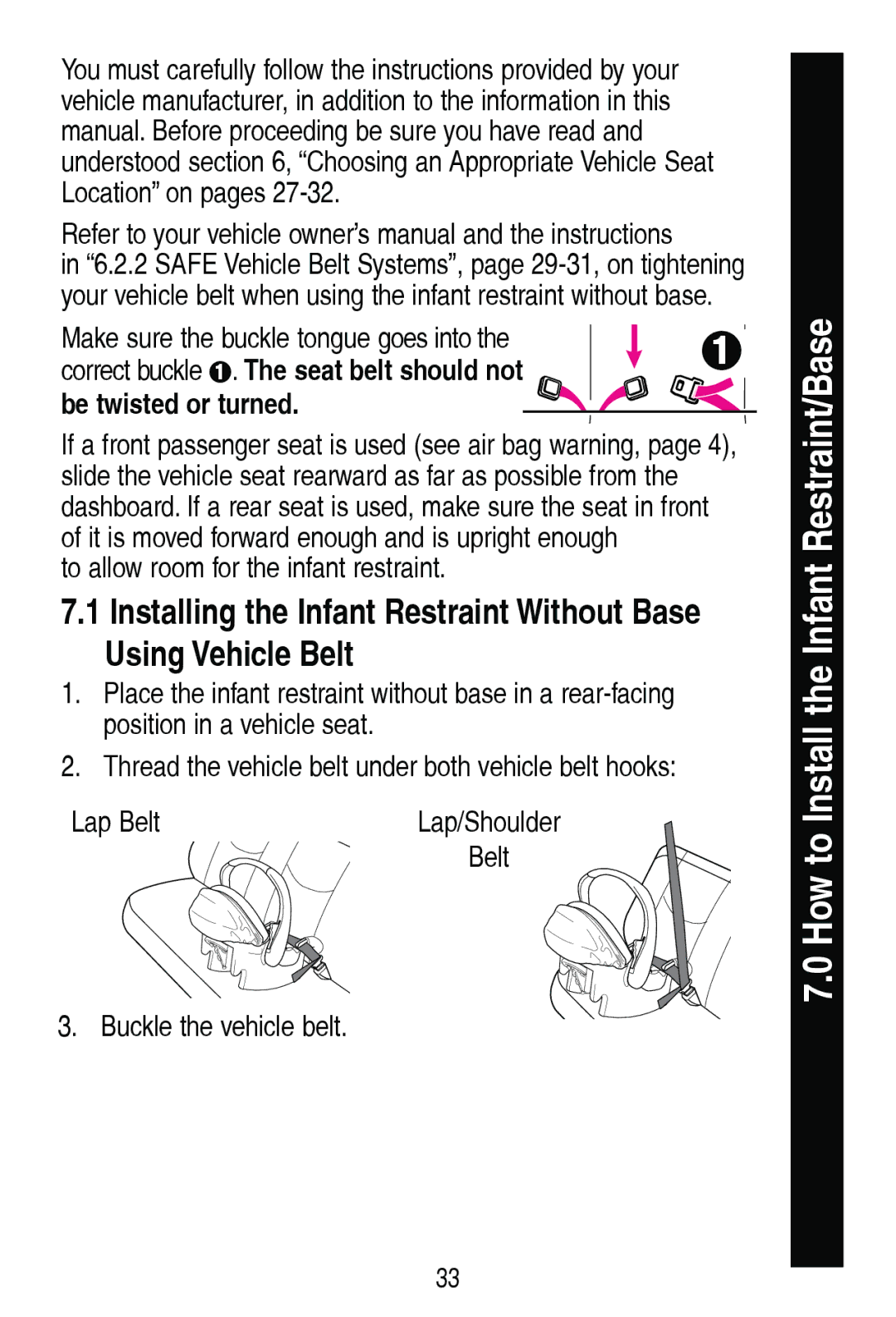 Graco PD206938A manual 8VLQJ9HKLFOH%HOW, EhWzlvwhgRuWxuqhg 