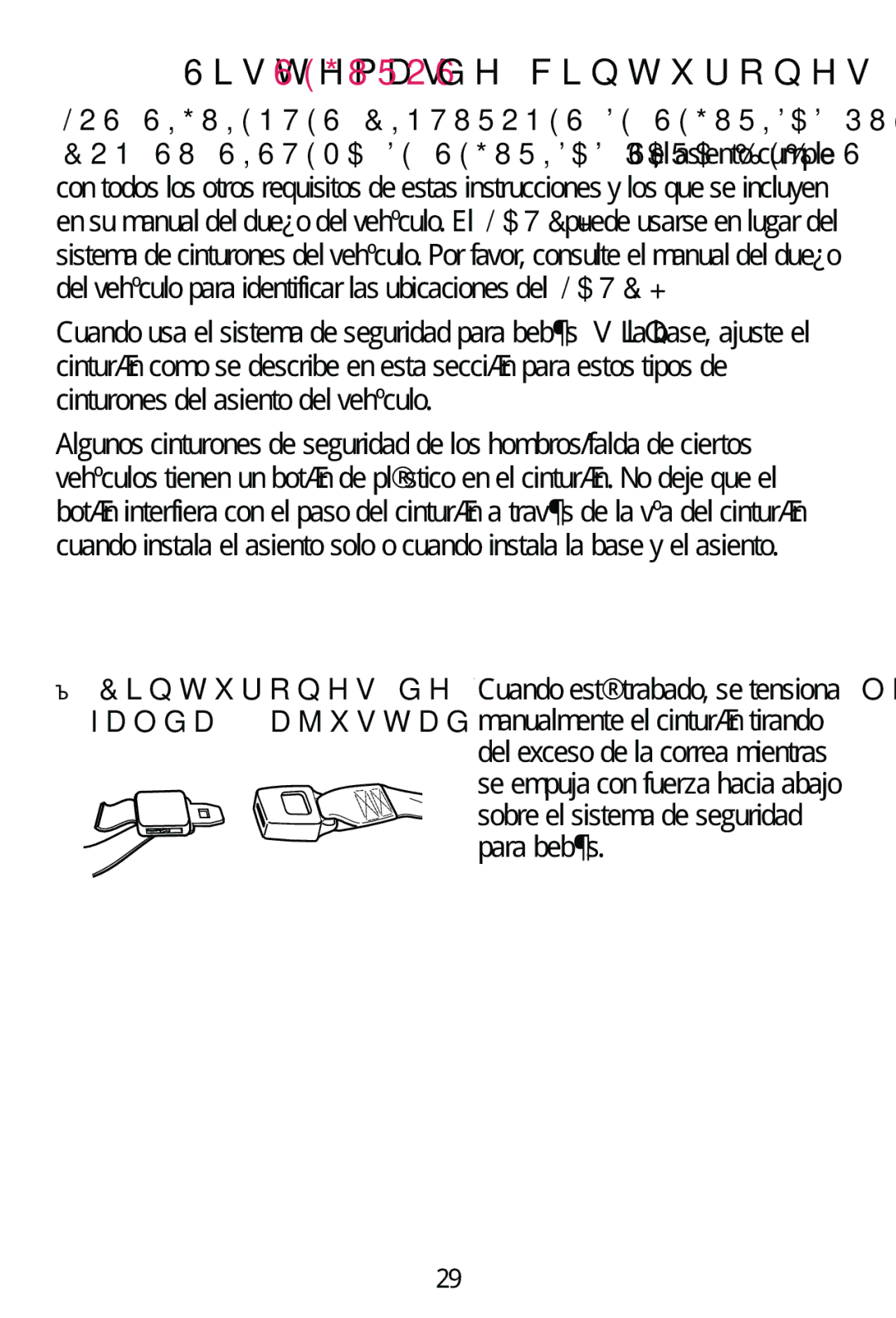 Graco PD206938A manual 6LVWHPDV6*8526GHFLQWXURQHVGHYHKtFXORV 