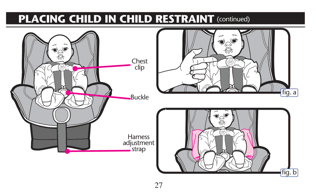 Graco PD209997A owner manual Chest Clip, Uckle, LGGA Harness Adjustment Strap LGGB 
