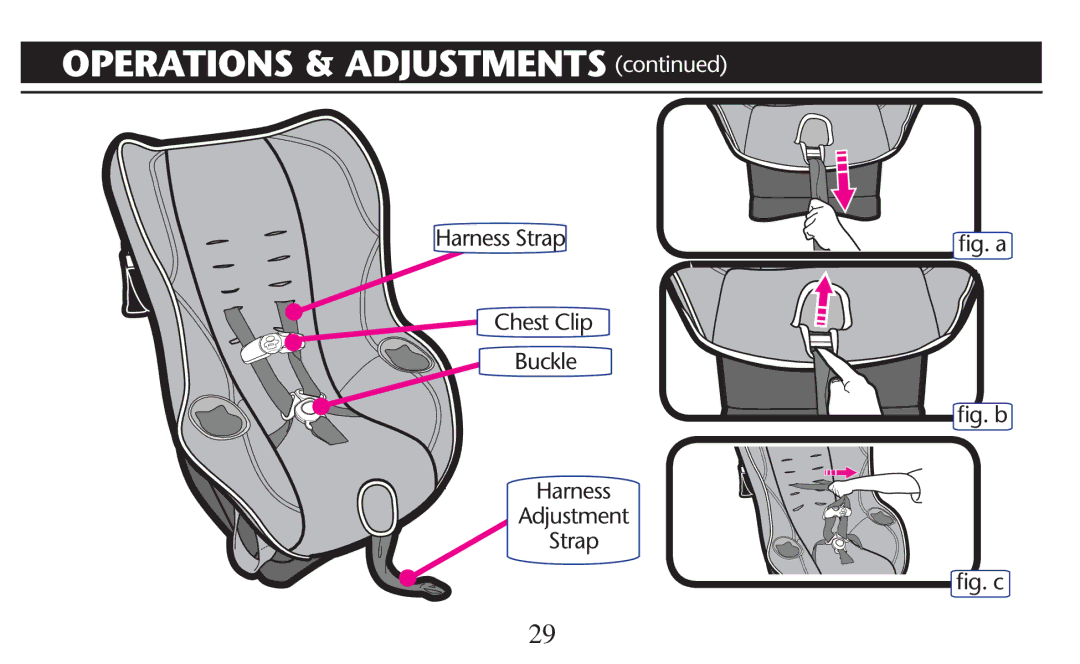 Graco PD209997A owner manual Harness Strap, LGGB Harness Adjustment Strap LGGC 