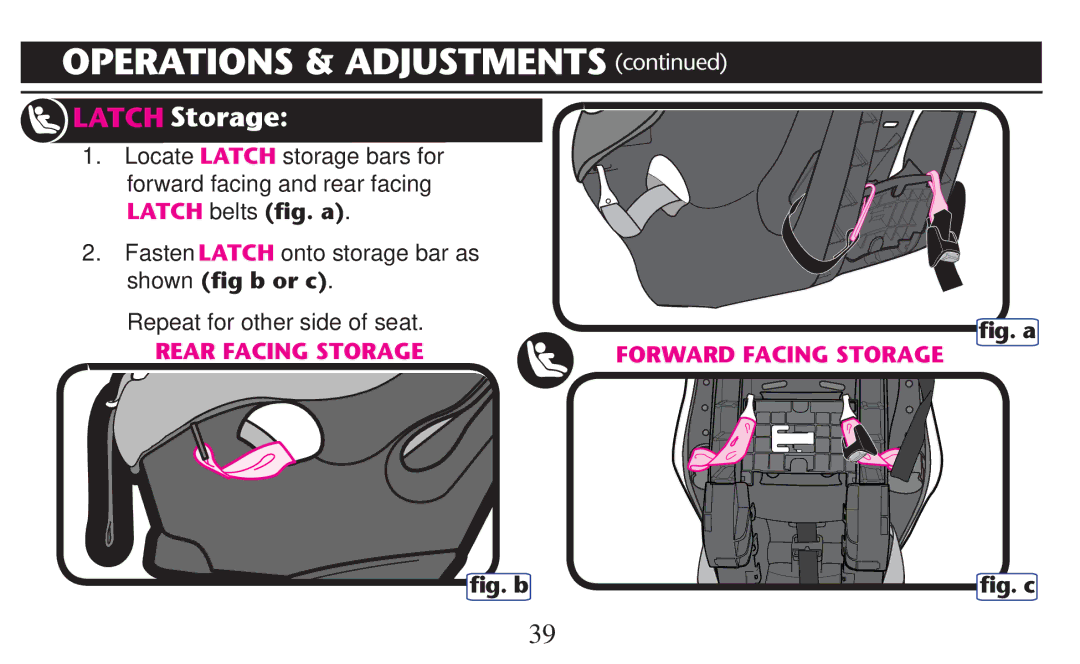 Graco PD209997A owner manual ﬁg. b ﬁg. c 