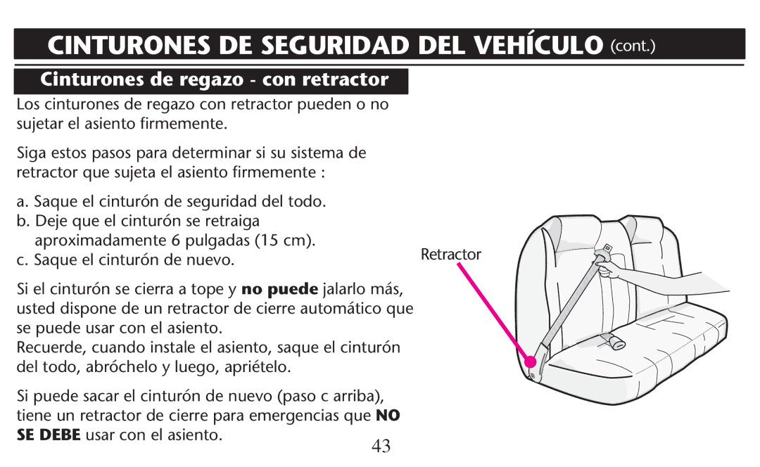 Graco PD209997A Cinturones de regazo con retractor, AproximadamenteiMpulgadas  Cm ,  3AQUE Elqcinturøn DE NUEVO 