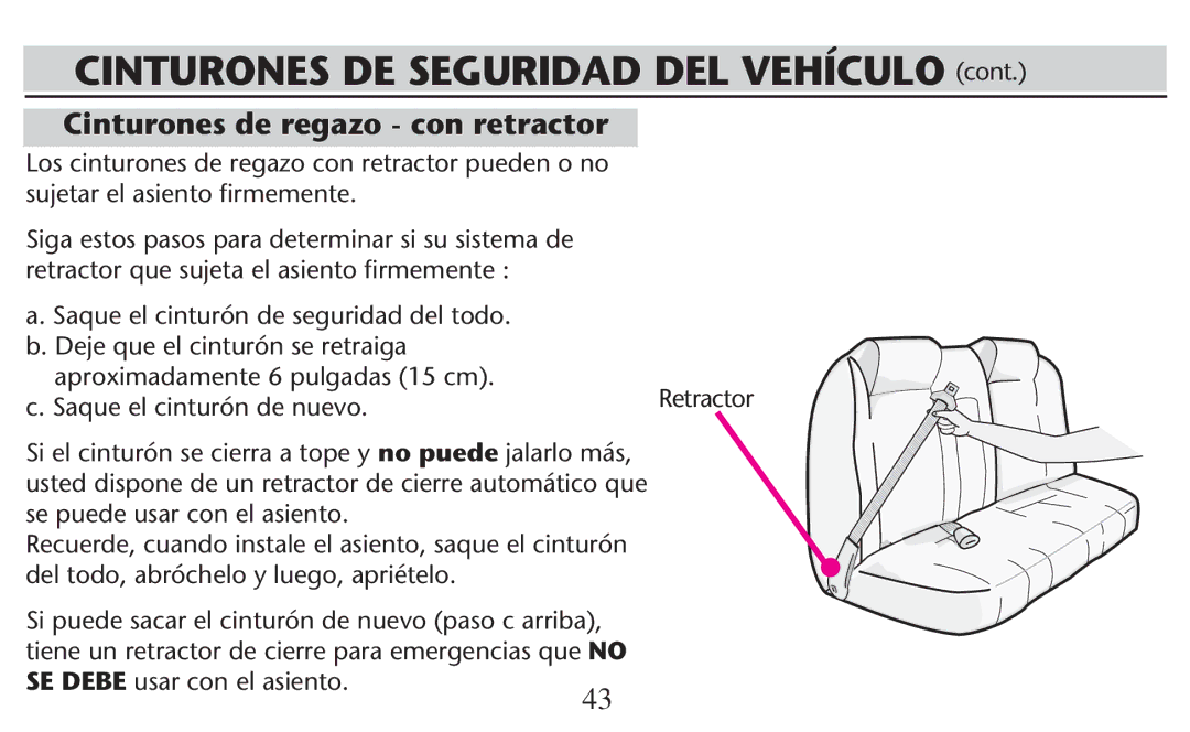 Graco PD209998A Cinturones de regazo con retractor, AproximadamenteiMpulgadas  Cm ,  3AQUE Elqcinturøn DE NUEVO 