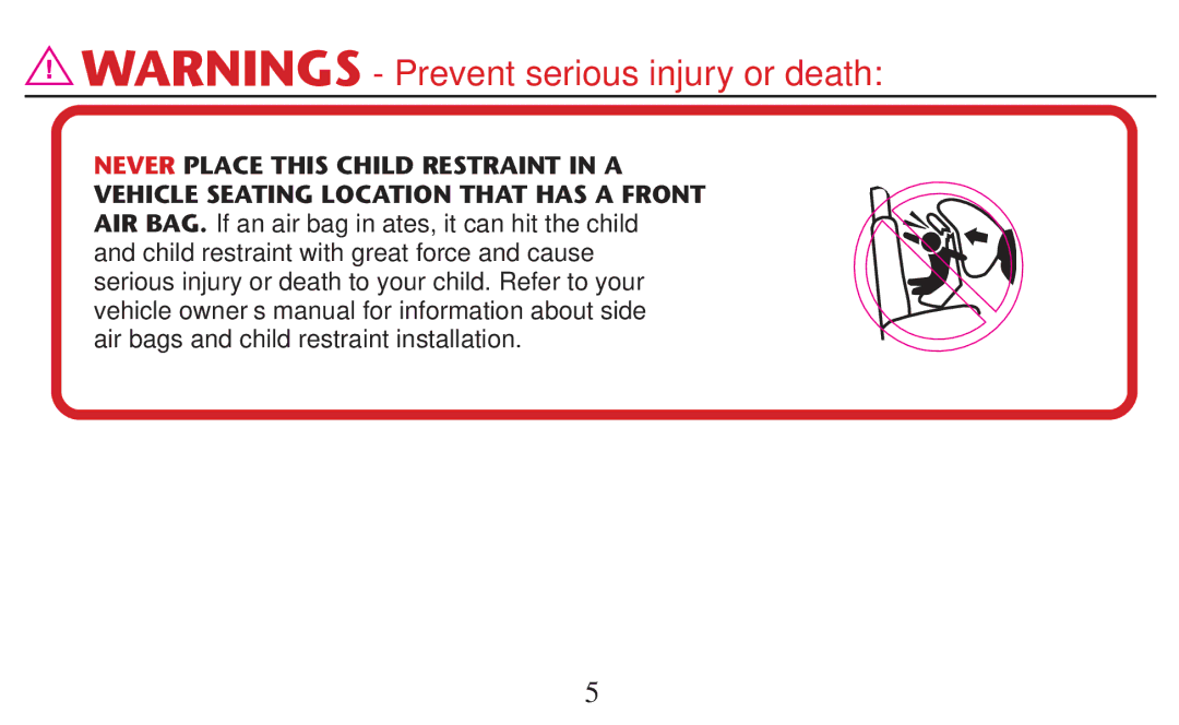 Graco PD209998A owner manual 