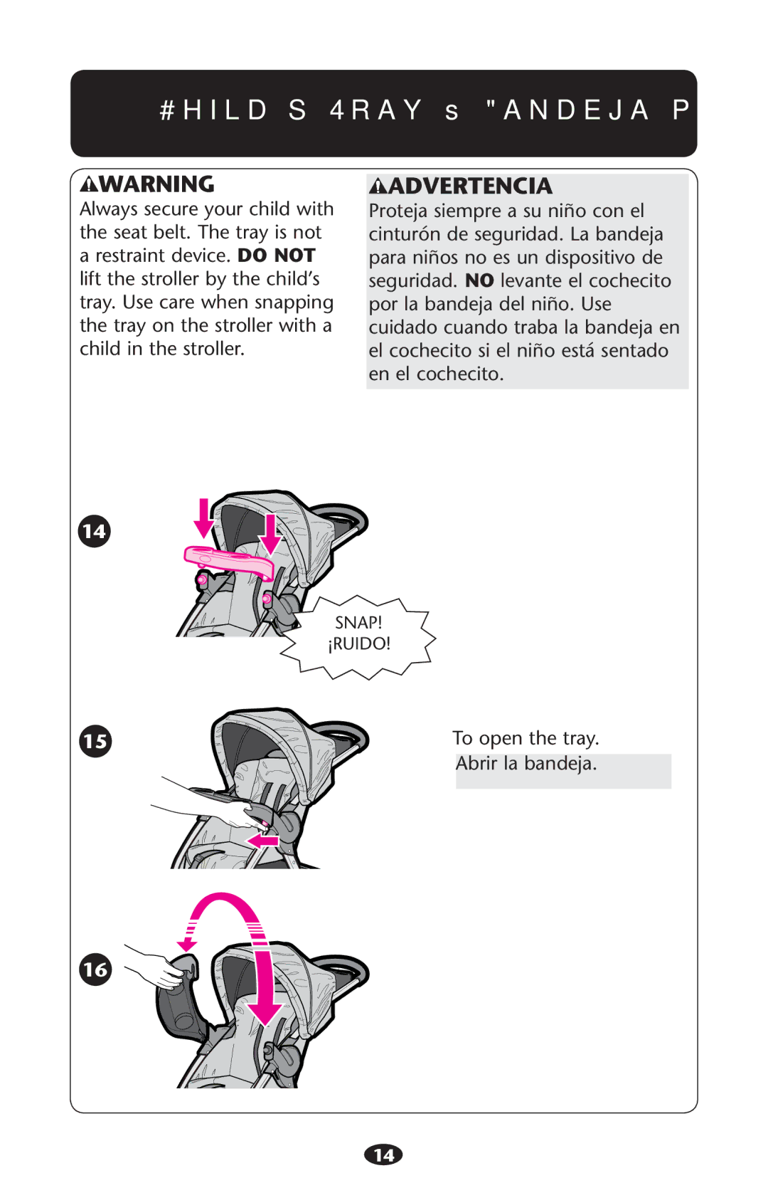 Graco PD210478B manual #HILDSS4RAYAss Andejadpara NI×OS, Advertencia 