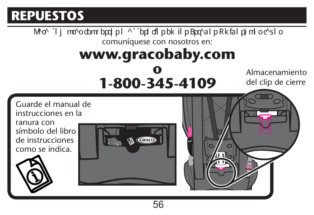 Graco PD212616B owner manual Repuestos 