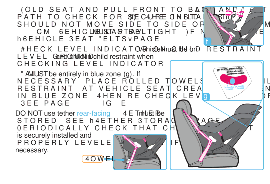 Graco PD212616B owner manual Checking Level INDICATOR,  Allmust be entirely in blue zone g. If 