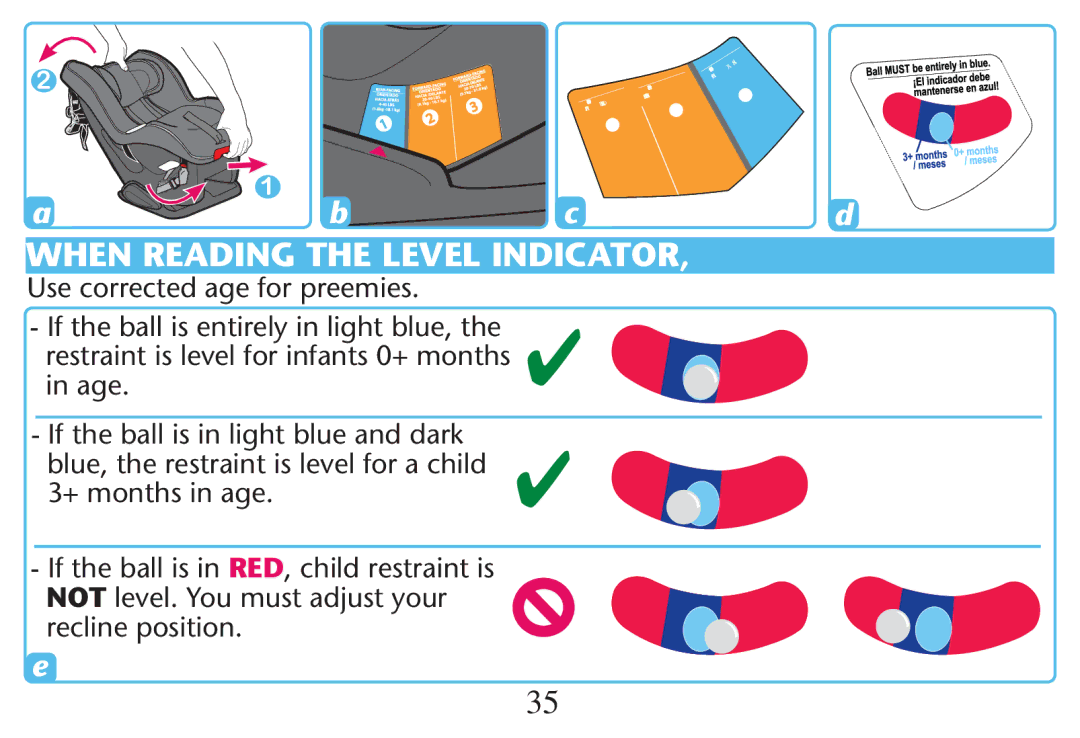 Graco PD212616B owner manual 5SESCORRECTEDRAGEEFORTPREEMIES, Age,  Months in AGE, Recline position 