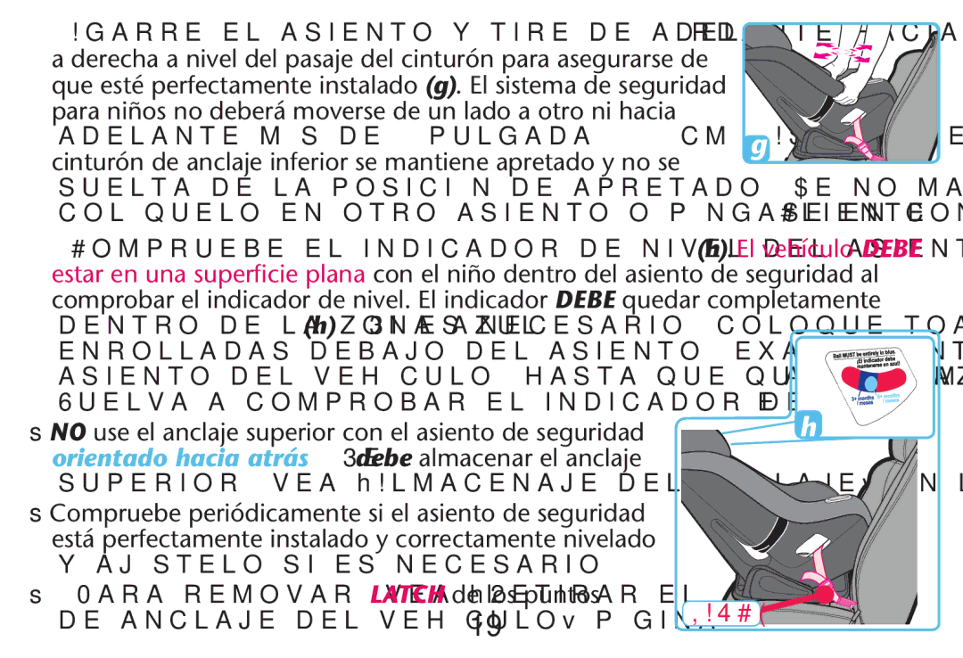 Graco PD212616B owner manual Cinturón de anclaje inferior se mantiene apretado y no se, Yyajþstelo Sites NECESARIO 