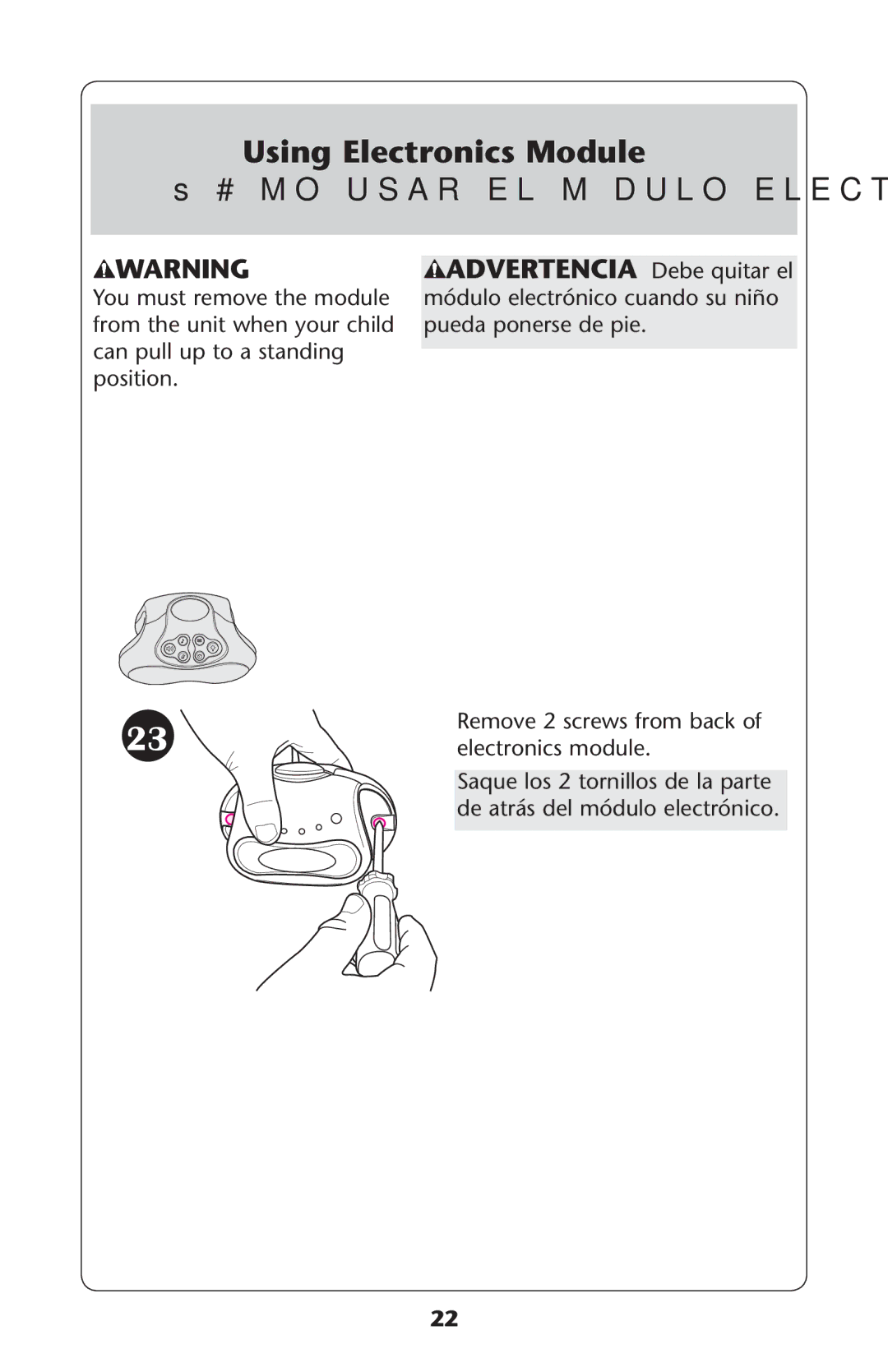 Graco PD213070A owner manual Using Electronics Module Ss#ØMO Usar EL Mødulo Electrønico, Electronicsrmodule 