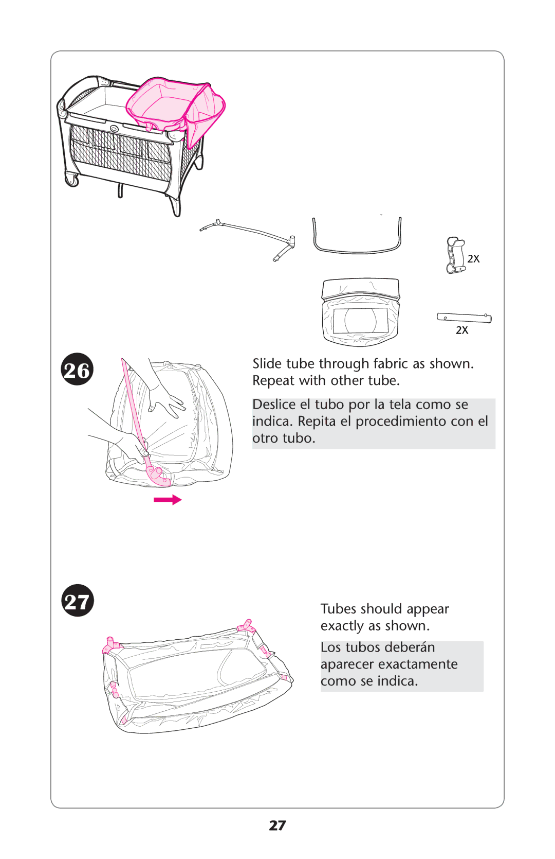 Graco PD213070A owner manual Osotubosbdeberéne Aparecer Exactamentea Como SE INDICA 