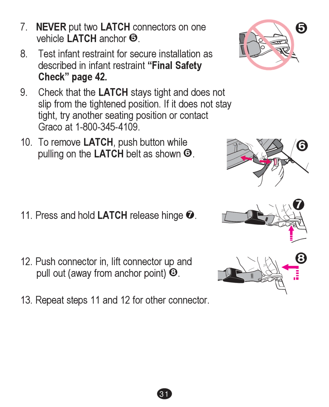 Graco PD213671A manual Check 