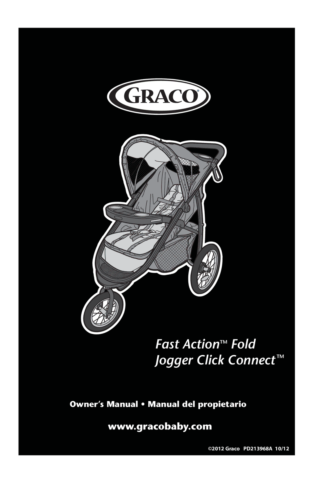 Graco PD213968A manual Fast ActionTM Fold Jogger Click Connect TM 