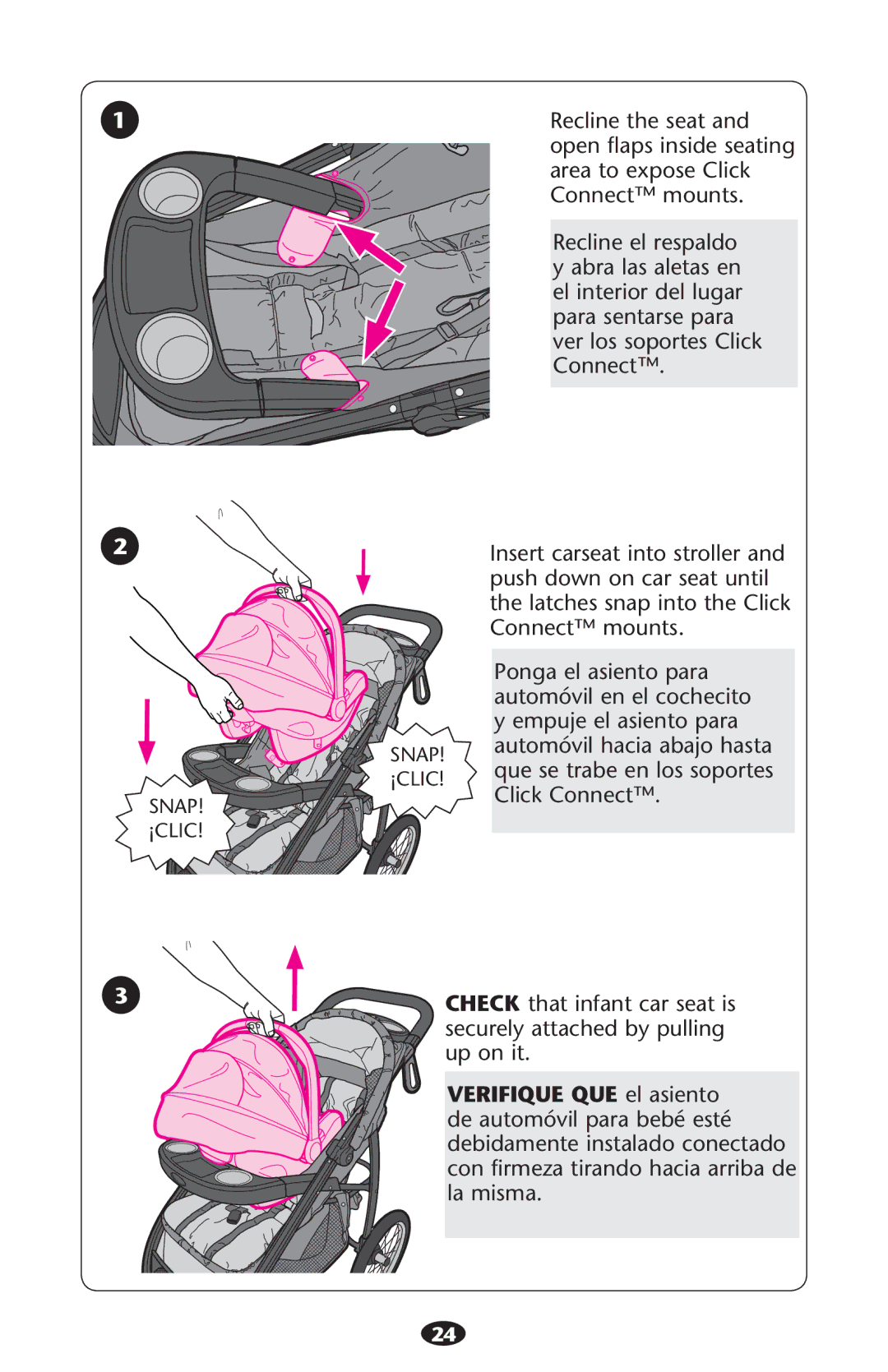 Graco PD213968A manual ¡Clic 