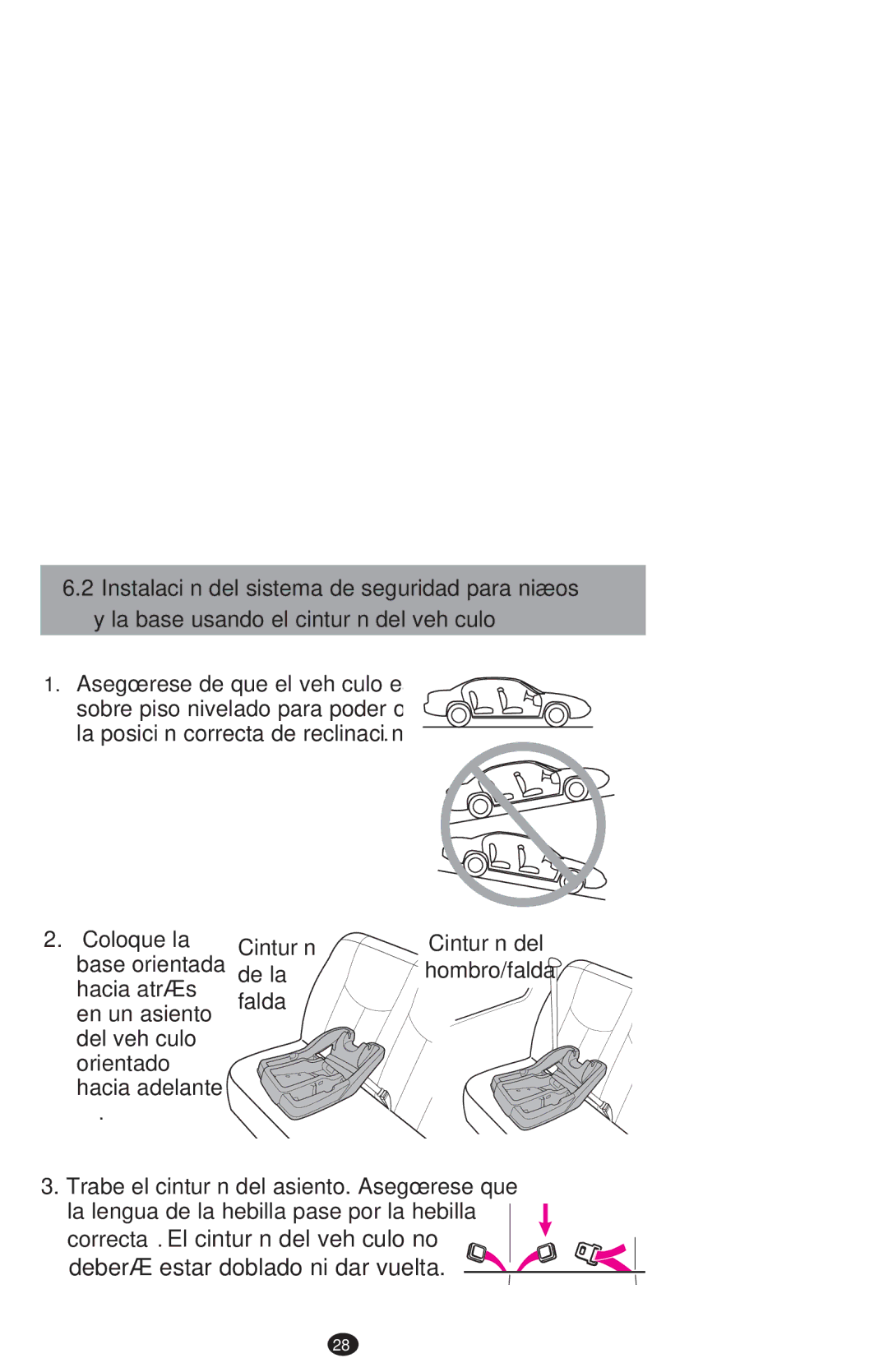 Graco PD213968B manual Cinturón, De la, Falda 