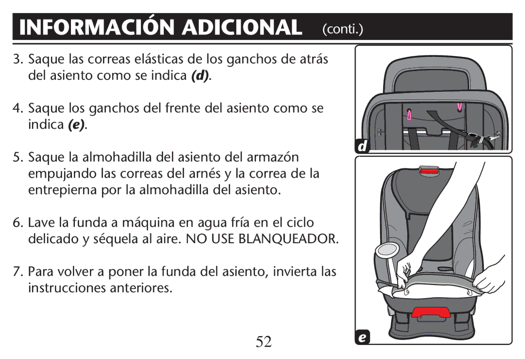 Graco PD214124A owner manual Información Adicional CONTI 