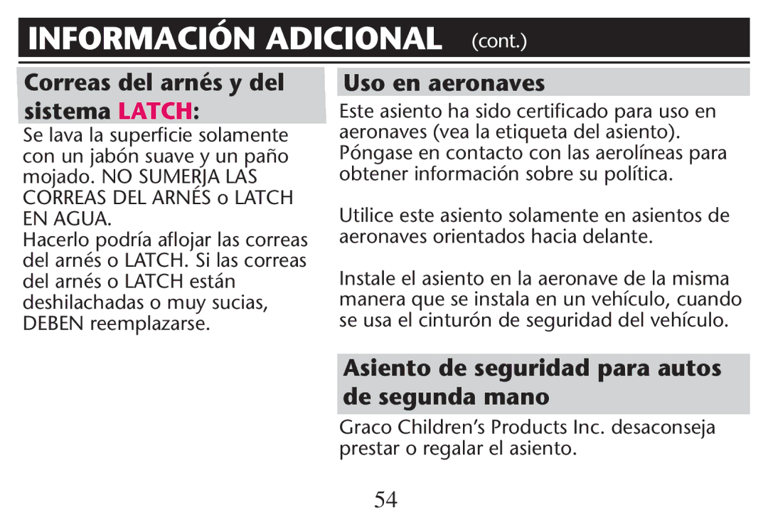 Graco PD214124A Correas del arnés y del sistema Latch, Uso en aeronaves, Asiento de seguridad para autos de segunda mano 