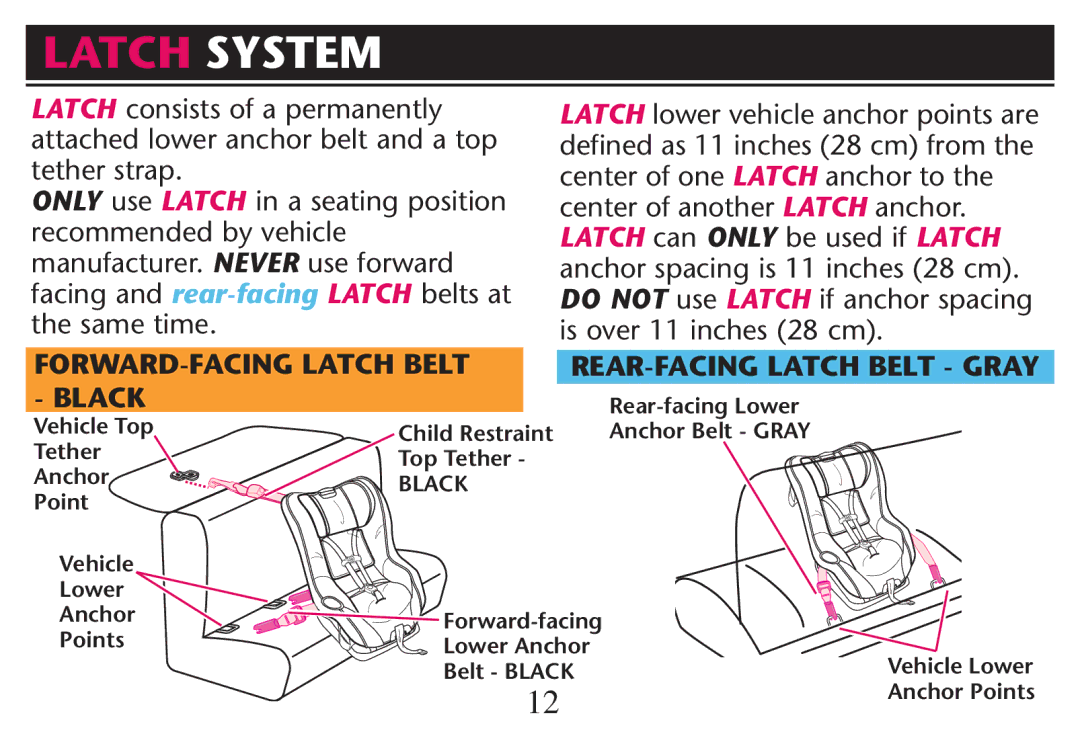 Graco PD214124A owner manual Black 