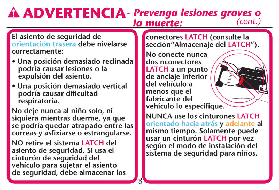 Graco PD214124A owner manual La muerte 