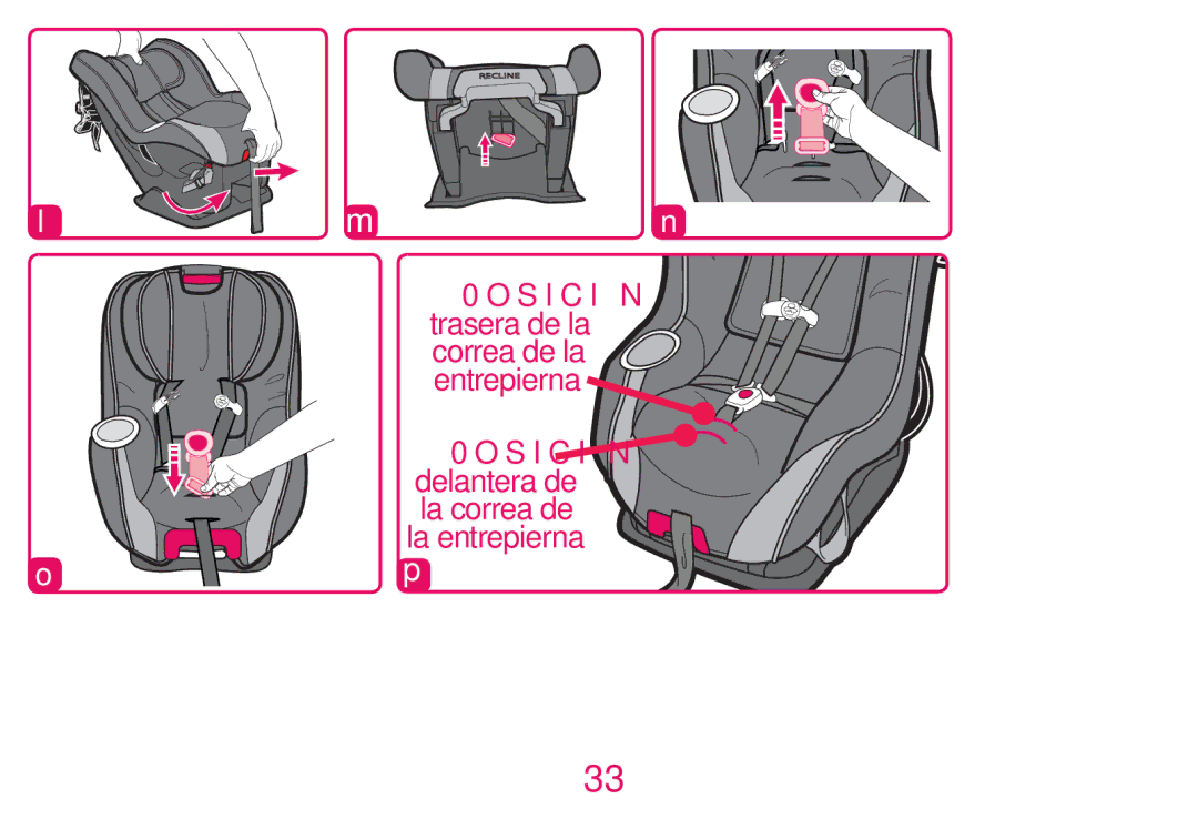 Graco PD214124A owner manual Correa de la 