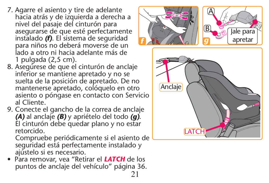 Graco PD215548A Pulgadal Cm , Inferior se mantiene apretado y no se, Al Cliente, Ajþstelo Siees NECESARIO 