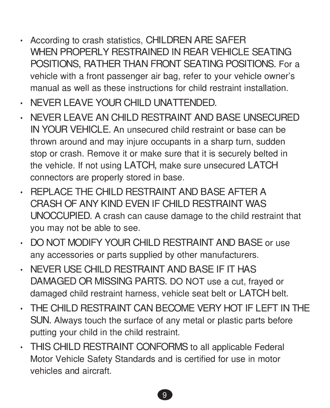 Graco PD215585A manual ‡ Never Leave Your Child Unattended 