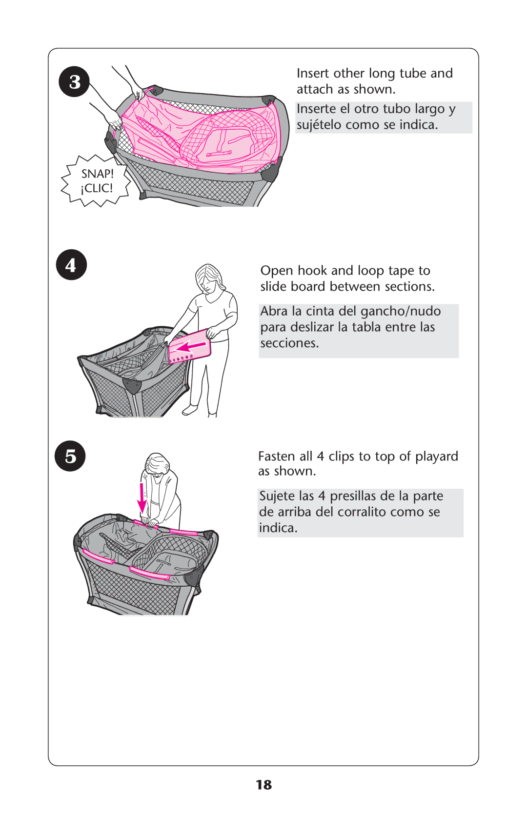 Graco PD222491A owner manual Asten ALLLCLIPSITO Topoof Playardy AS SHOWN, Nsert Otherhlong Tube Andn Attach AS SHOWN 