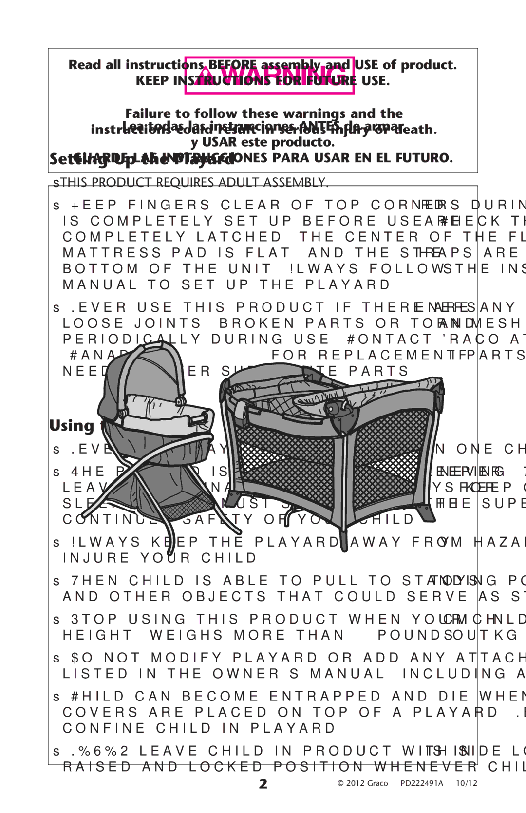 Graco PD222491A SsTHIS Product Requires Adult Assembly, Ss.EVERVUSESPLAYARDYWITH More than Onenchildiat AATIME 