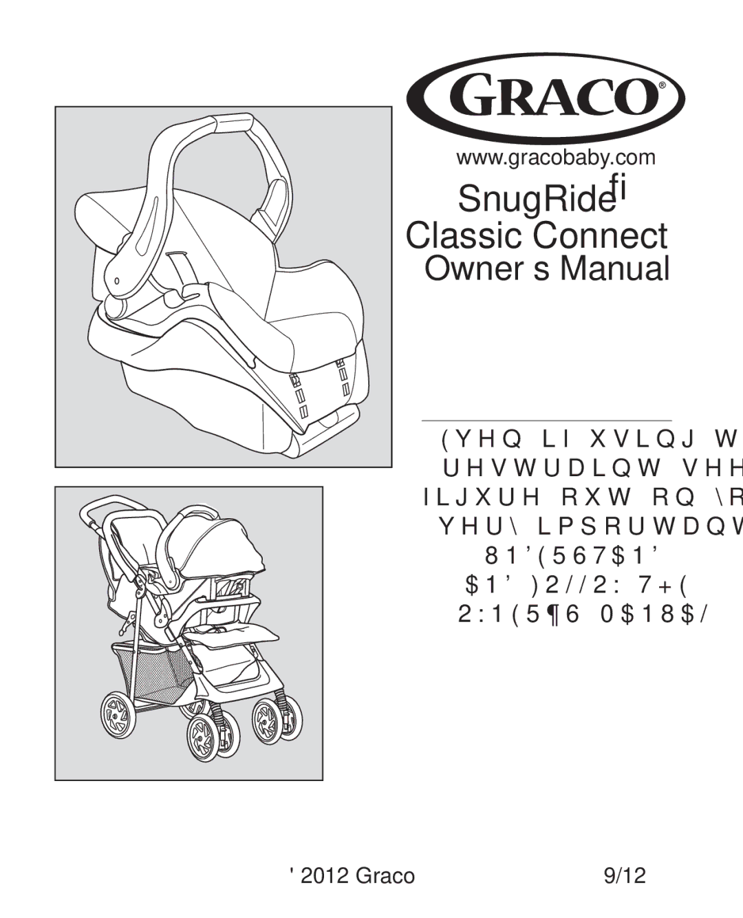 Graco PD223368A manual SnugRide Classic Connect 