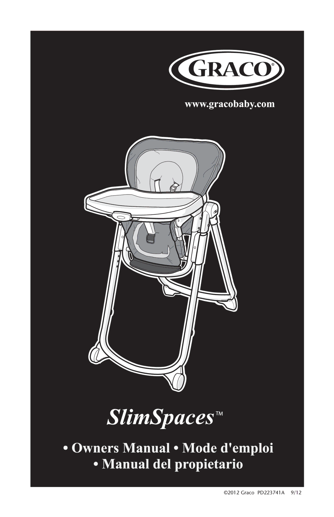 Graco PD223741A manual SlimSpaces 