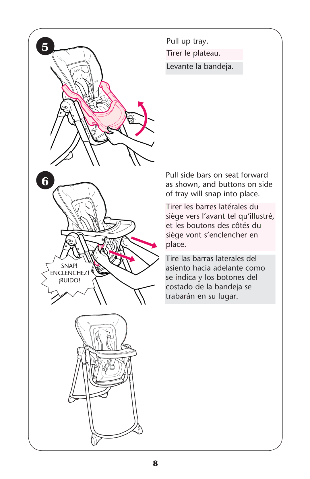 Graco PD223741A manual Snap Enclenchez ¡RUIDO 