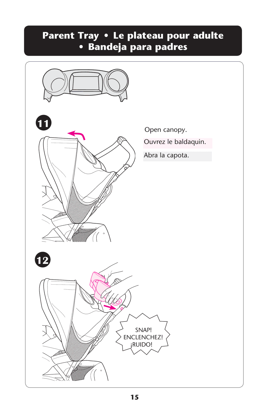 Graco PD224061A owner manual 0ARENT 4RAY ss ,E Plateautpour Adulte Ss Andejadpara Padres 