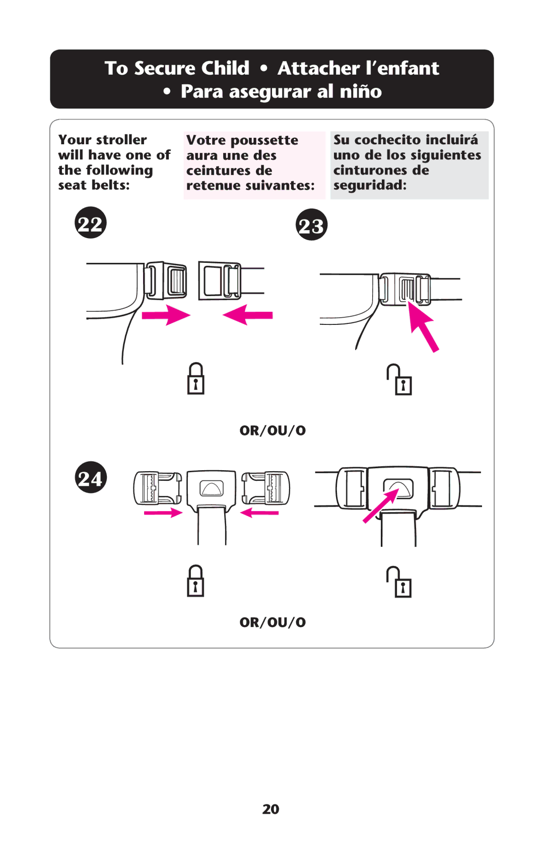 Graco PD224061A owner manual Seat BELTS 