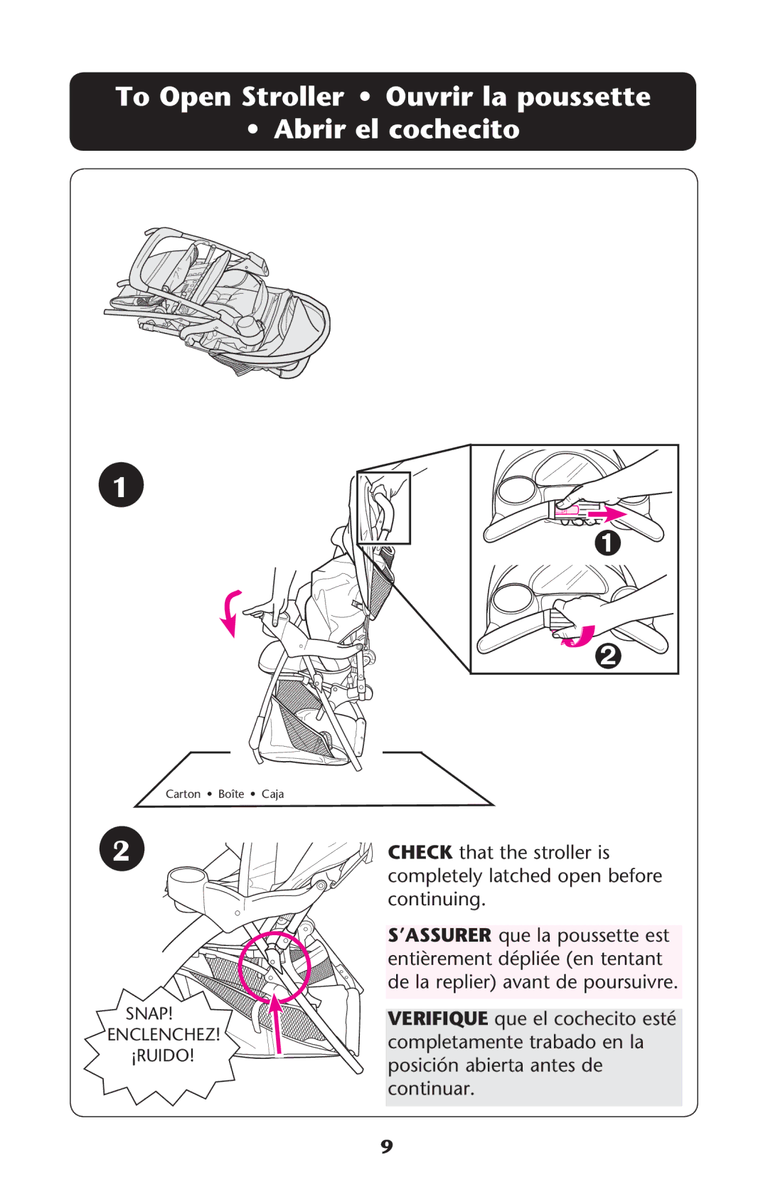 Graco PD224061A owner manual Snap 