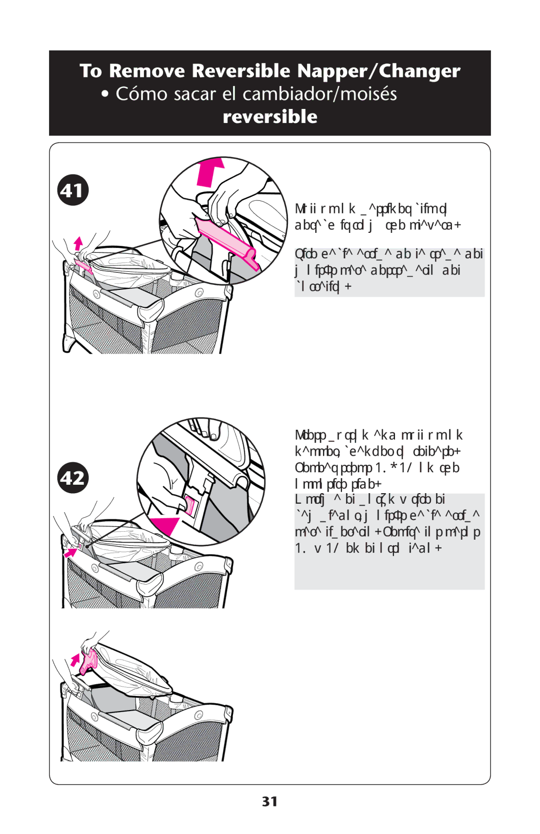 Graco PD224816C owner manual 0ULL UP on Bassinet Clip to Detach IT from THEHPLAYARD 