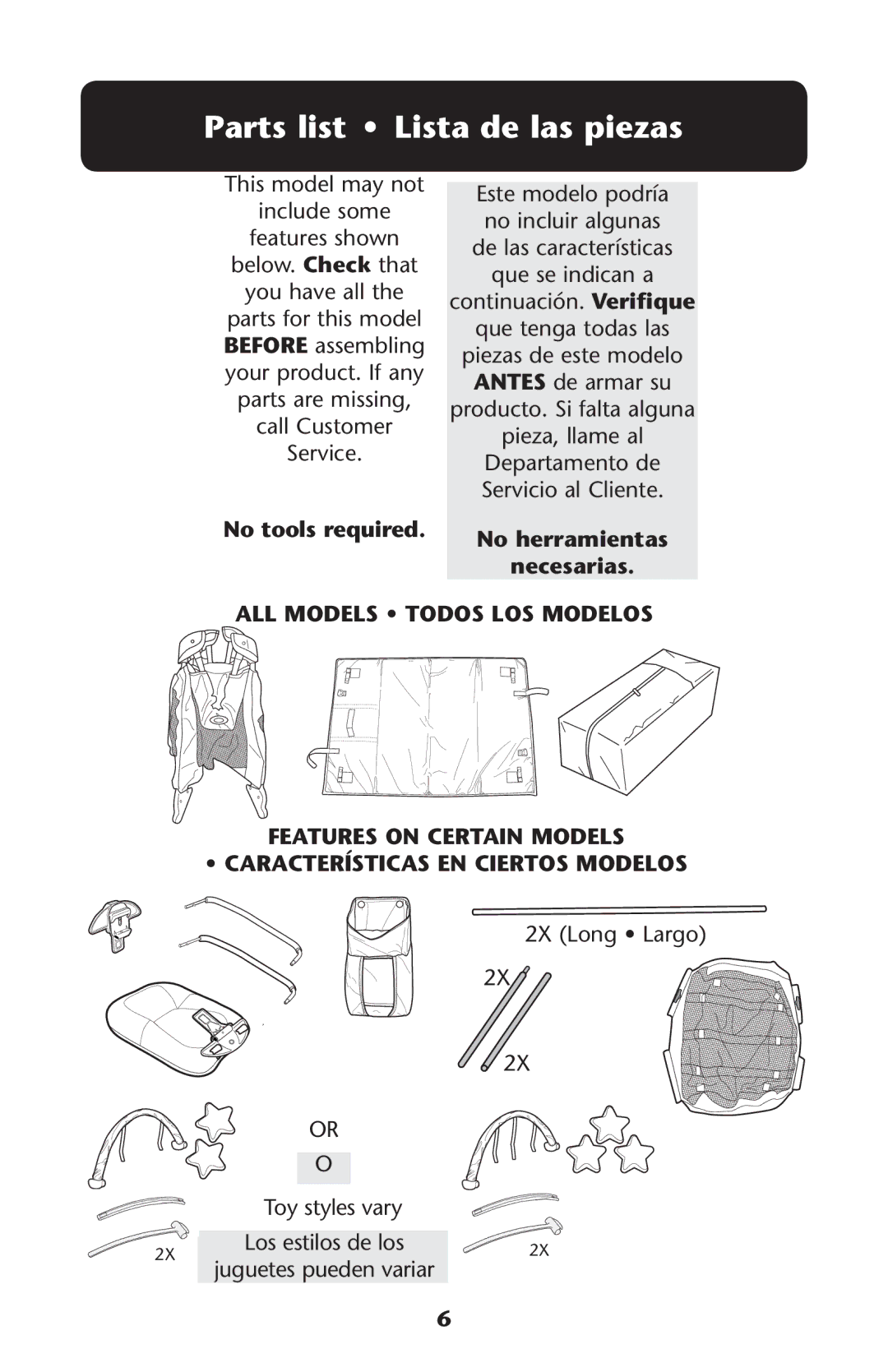 Graco PD224816C owner manual 0ARTSRLIST ss ,ISTASDE Lasapiezas, 4OY Styles Vary 