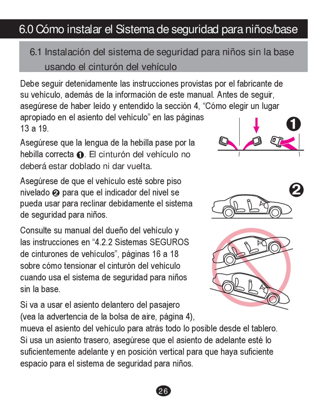 Graco PD226446B manual Cómo instalar el Sistema de seguridad para niños/base 